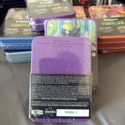 MTG TMNT Donatello Tin 3 Play Boosters Magic Gathering Ninja Turtles Sealed - Image 2