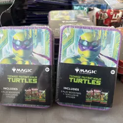 MTG TMNT Donatello Tin 3 Play Boosters Magic Gathering Ninja Turtles Sealed - Image 3