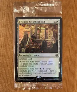 Friendly Neighborhood [Prerelease] R 0008, Sealed Foil Promo, MTG Spider-Man SPM - Image 1