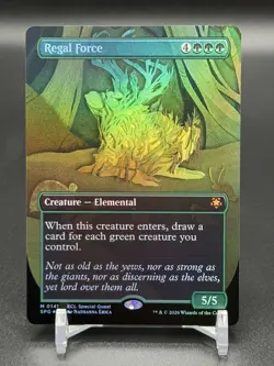 MTG Lorwyn Eclipsed ~ Regal Force (Borderless) Mythic Special Guest Foil - Image 1