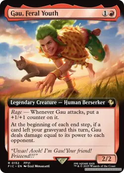 Gau, Feral Youth (Extended Art) [FIC - 152] - NM [Normal] TCG MTG - Image 1