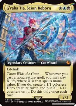 G'raha Tia, Scion Reborn (Extended Art) [FIC - 172] - NM [Foil] TCG MTG - Image 1