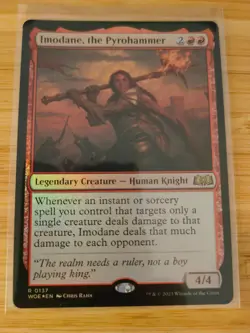 MTG Imodane, The Pyrohammer (FOIL) 0348 Wilds Of Eldraine M/NM Free UK P&P - Image 1