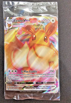 Pokemon TCG Pokemon Eevee VMAX Black Star Promo Holo SWSH087 SEALED - Image 1