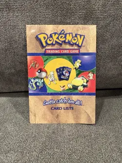 Pokemon Base Set Jungle & Fossil Card List 1999 WOTC Card List CLEAN EX - Image 1