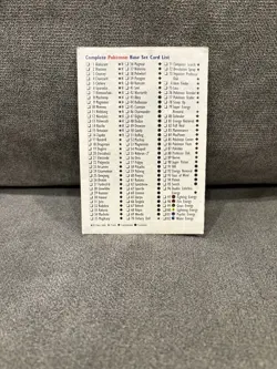 Pokemon Base Set Jungle & Fossil Card List 1999 WOTC Card List CLEAN EX - Image 4