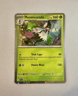 Pokemon TCG- Meowscarada (Cosmos Foil) 018/159 Promo- Journey Together - Image 1