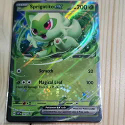 Pokemon Sprigatito ex 087 Sv: Scarlet & Violet Promo Holo Basic 200 HP - Image 1