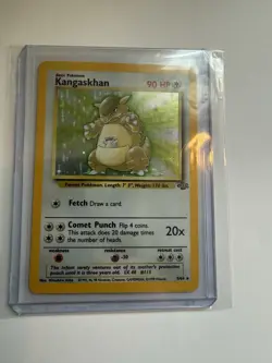 Pokemon Kangaskhan 05/64 Jungle Holo Rare Unlimited 90 HP English 1999 WOTC - Image 1