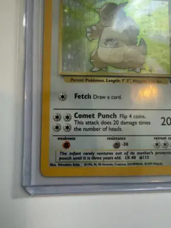 Pokemon Kangaskhan 05/64 Jungle Holo Rare Unlimited 90 HP English 1999 WOTC - Image 4