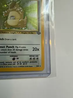 Pokemon Kangaskhan 05/64 Jungle Holo Rare Unlimited 90 HP English 1999 WOTC - Image 5