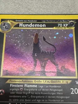 Pokemon Hundemon 8/64 Holo German LP+ With Swirl - Image 2