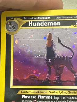 Pokemon Hundemon 8/64 Holo German LP+ With Swirl - Image 3