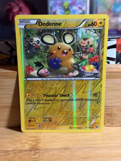 DEDENNE 57/162 BREAKthrough Uncommon Reverse Holo Pokemon TCG Lightly Played - Image 1