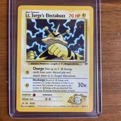 Pokemon Lt. Surge’s Electabuzz 6/132 Holo Gym Heroes – LP - Image 1