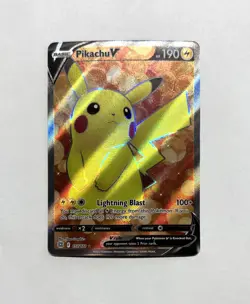 POKEMON TCG PIKACHU V SWSH09 BRILIANT STARS 157/172 FULL ART HOLOFOIL 😺 - Image 1