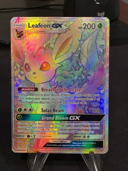 Pokemon Leafeon GX 200 HP Secret Rare Full Art Holo Sm-Ultra Prism 157/156 - Image 1