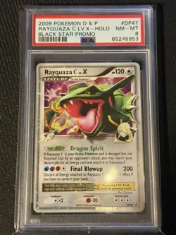 Rayquaza C LV X Holo #DP47 Black Star Promo 2009 Pokemon D & P PSA 8 - Image 1