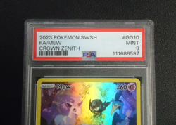 2023 POKEMON Mew GG10/GG70 Crown Zenith Full Art PSA MINT 9 - Image 3