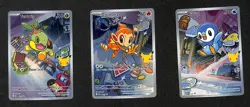 Pokemon Turtwig/Chimchar/Piplup First Partner Promo Set Misprint Error Crimped - Image 1