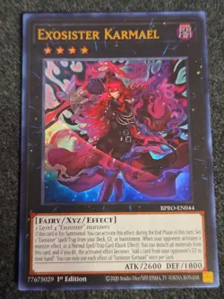 Yugioh Exosister Karmael BPRO-EN044 Ultra Rare 1st Edition NM - Image 1
