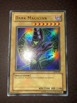Yu-Gi-Oh! Dark Magician - LOB-005 - Ultra Rare- Unlimited Damaged! - Image 1