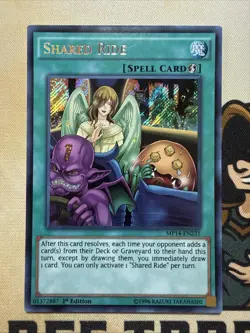 Shared Ride - Mp14-En231 - Secret Rare - 1st Edition - Yugioh NM - Image 2