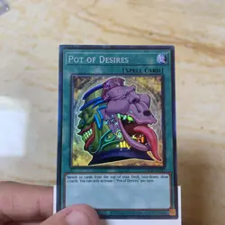 Yu-Gi-Oh! TCG Pot of Desires Toon Chaos TOCH-EN057 1st Edition Collector's Rare - Image 1