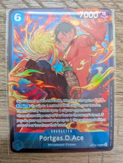 One Piece Card Game OP13-119 Portgas.D.Ace Store Treasure Cup SEC Winner Sealed - Image 1