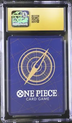 CGC 10 PRISTINE ENGLISH ONE PIECE MONKEY D LUFFY OP14-013 AZURE SEA'S 7 SR - Image 2