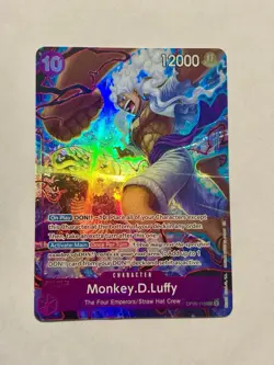 One Piece TCG Monkey D. Luffy OP05 - 119 SEC English 2nd Anniversary Set Bandai - Image 1