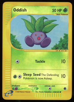Pokemon 2002 Expedition - Oddish - Reverse Holo - 122 - Image 1