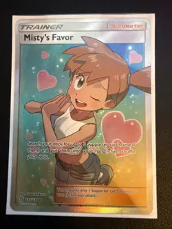 Pokemon TCG Unified Minds Misty's Favor (Full Art) 235/236 NM Amazing Condition - Image 1