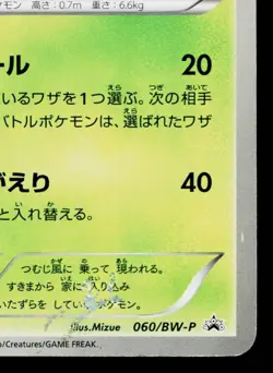 WHIMSICOTT 060/BW-P BLACK & WHITE PROMOS JAPANESE POKEMON TCG - Image 5
