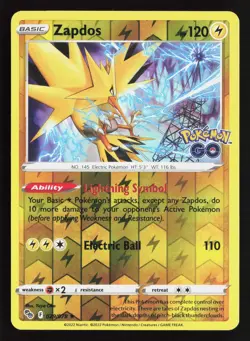 Zapdos Holo Rare Pokemon GO 029/078 NM - Image 1