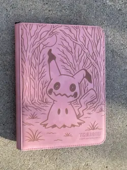 Pokemon Pink Mimikyu Laser Engraved Binder/ Made To Order! - Image 1