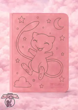 Pokemon Mew Laser Engraved Binder/ PINK: Made To Order! Engraved/Shipped In USA - Image 1
