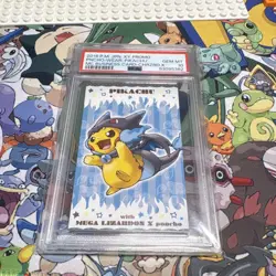 Pokemon TCG Pikachu Mega Lizardon X XY Promo Japanese PSA 10 - Image 1