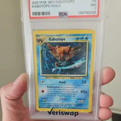 Pokemon 2001 Neo Discovery Kabutops 6/75 Holo PSA 7 - Image 1