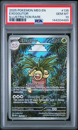 2025 POKEMON MEG EN-MEGA EVOLUTION ILLUSTRATION RARE #135 EXEGGUTOR PSA 10 - Image 1