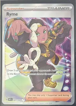 Pokemon TCG - Holofoil Ryme Ultra Rare 221/197 NM OBF - Image 1