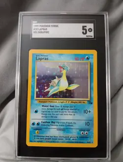Lapras 10/62 Fossil Holo SGC 5 Pokemon - Image 1