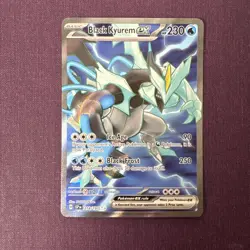 Pokemon Black Kyurem ex Sv08: Surging Sparks 218/191 Ultra Rare Holo Eng 2024 - Image 1