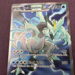 Pokemon Black Kyurem ex Sv08: Surging Sparks 218/191 Ultra Rare Holo Eng 2024 - Image 3