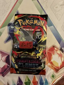 Heavy! 22.69g Pokemon TCG ME Phantasmal Flames Pack Sealed! - Image 2