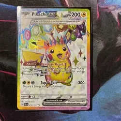 Pokemon TCG Surging Sparks Pikachu EX 219/191 And 057/191 - Image 3