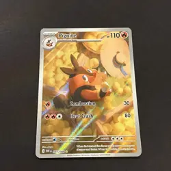 Pokemon White Flare Pignite Illustration Rare 97/86 NM! Freshly pulled! - Image 2