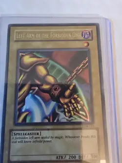 Yugioh Left Arm of the Forbidden One LOB-EN123 Ultra Rare NM - Image 2