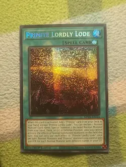 Yugioh 1x Primite Lordly Lode PSR Prismatic Secret Rare MP25-EN114 1st Ed NM - Image 1