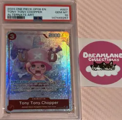 2024 One Piece OP08 EN Tony Tony Chopper Alt Art PSA 10 - Image 1